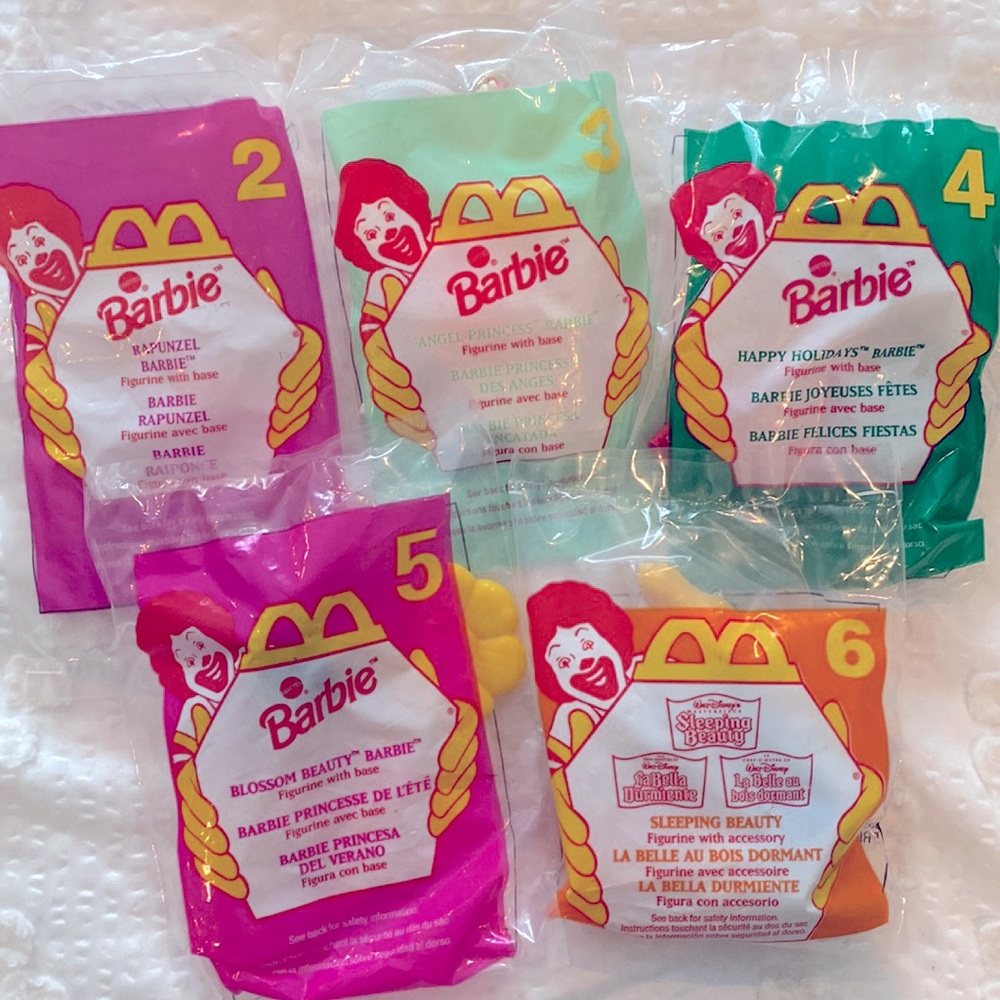 1996 VINTAGE BARBIE 💖 HAPPY MEAL TOYS